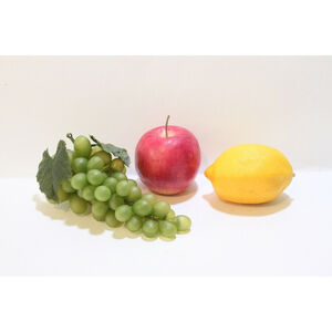 Artificial Decorative Faux Fruit Apple Lemon Grapes Realistic Lightweight EUC